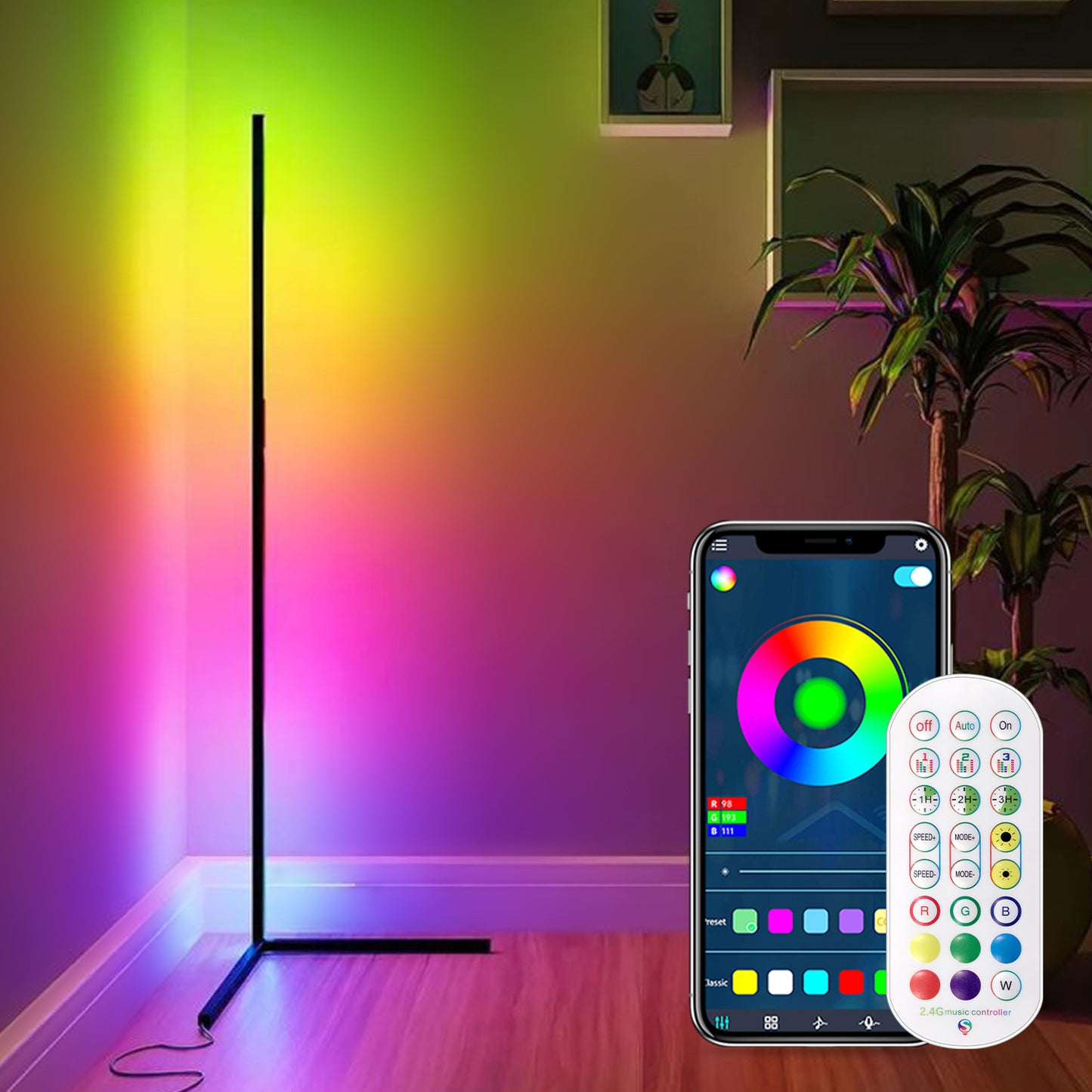 RGBIC LED Floor Lamp