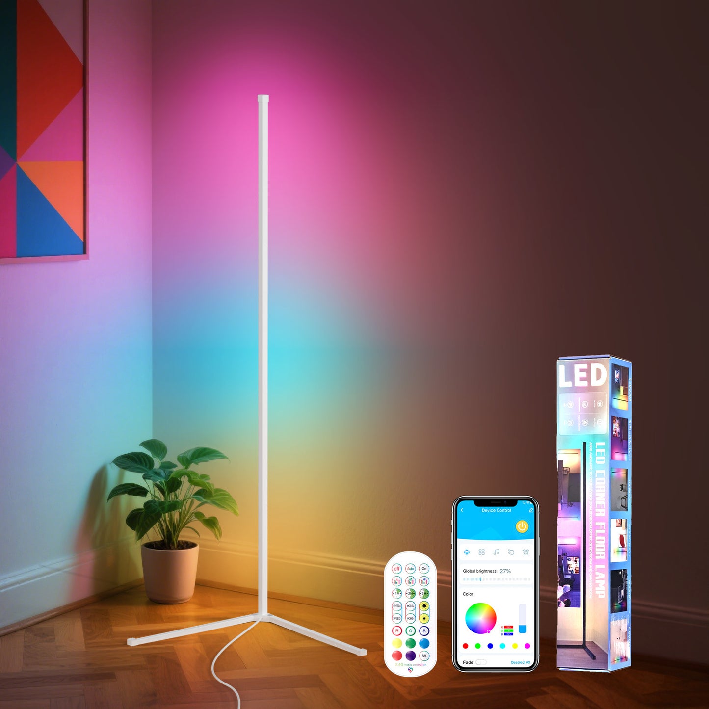 RGBIC LED Floor Lamp
