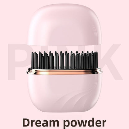 Mini Wireless Hair Straightening Comb