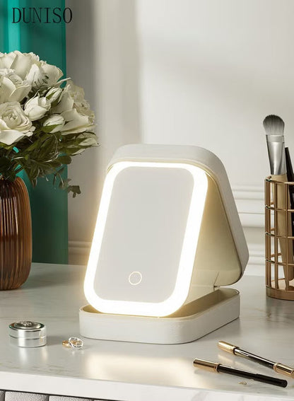 Makeup Storage Box With LED
