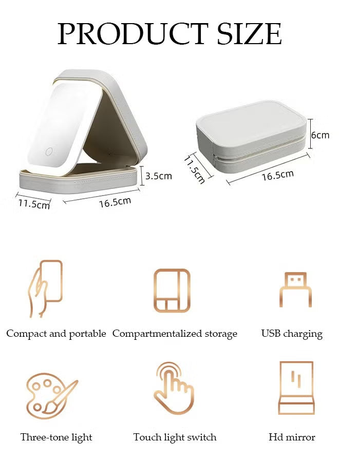 Makeup Storage Box With LED