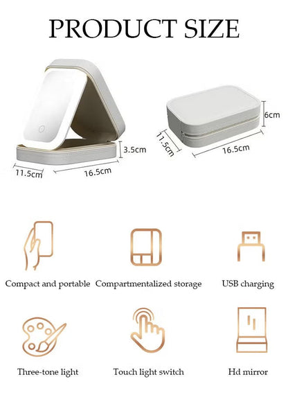 Makeup Storage Box With LED